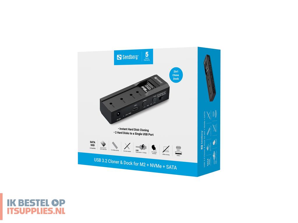 0133097-sandberg_136-49_basisstation_voor_opslagstations_usb_32_gen_2_31_gen_2_type-c_zwart