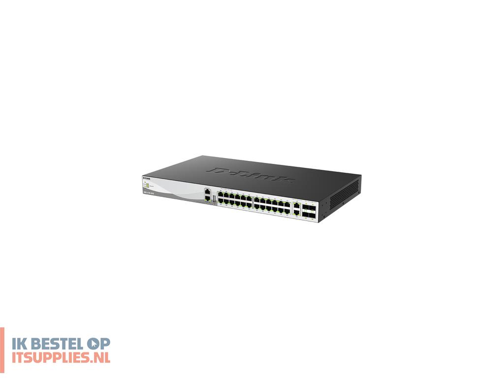 1527163-d-link_dms-3130-30tse_netwerk-switch_managed_l3_10g_ethernet_100100010000_bureaublad-wandmontage_zwart
