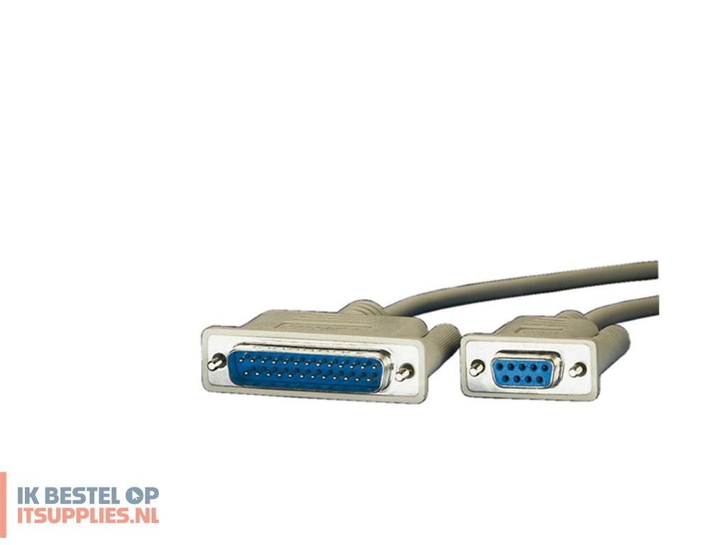 0415676-roline_18m-_db9_f_-_db25_m_seriele_kabel_grijs