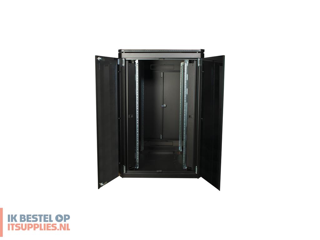 4658559-logon_rdl22u88bl_rack_22u_vrijstaande_rek_zwart