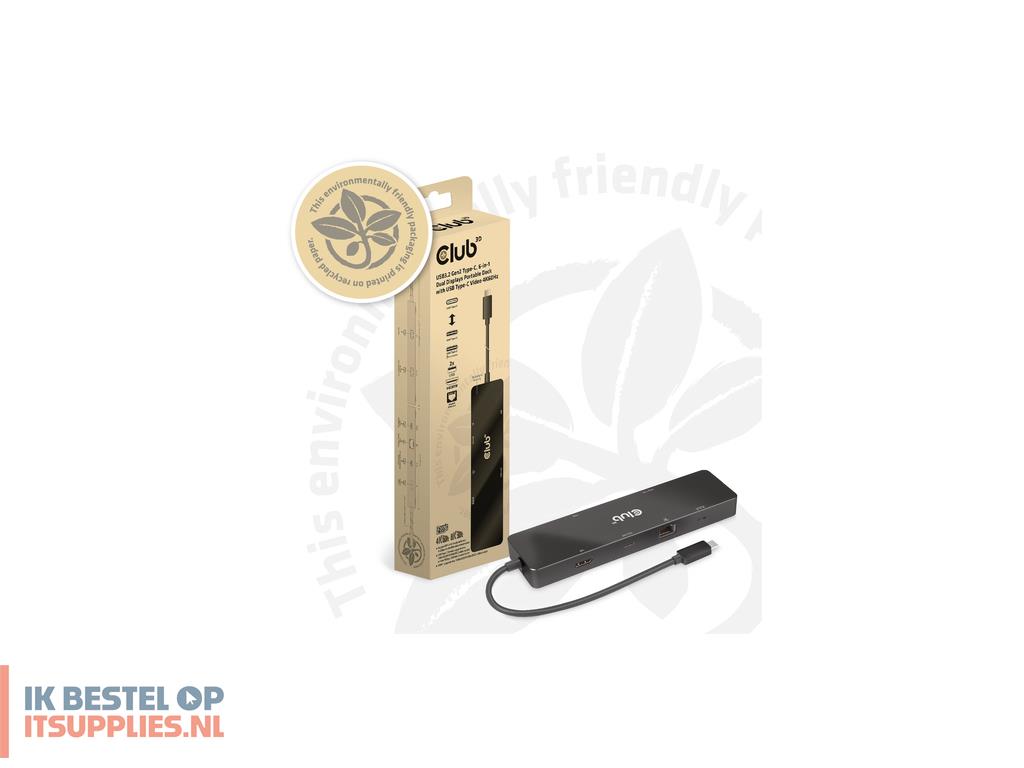 3111116-club3d_csv-1584_laptop_dock_poortreplicator_bedraad_usb_32_gen_2_31_gen_2_type-c_zwart