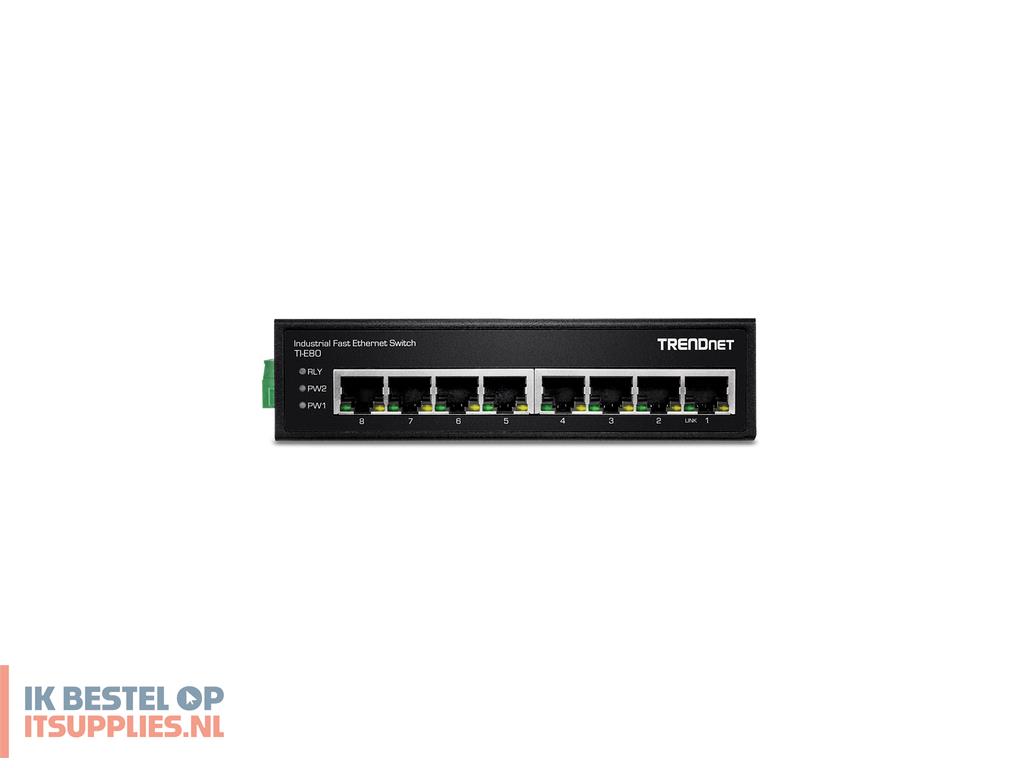 4604159-trendnet_ti-e80_netwerk-switch_unmanaged_fast_ethernet_10100_zwart
