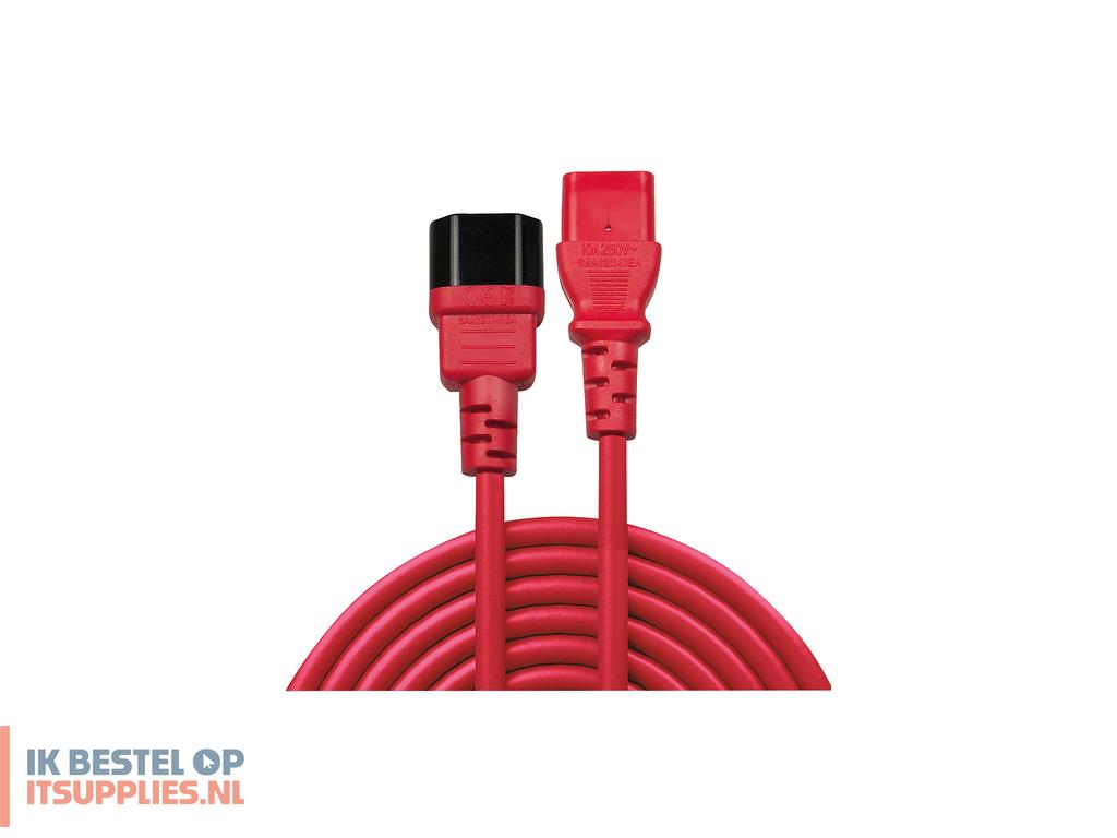 2032897-lindy_30477_electriciteitssnoer_zwart-_rood_1_m_c14_stekker_c13_stekker