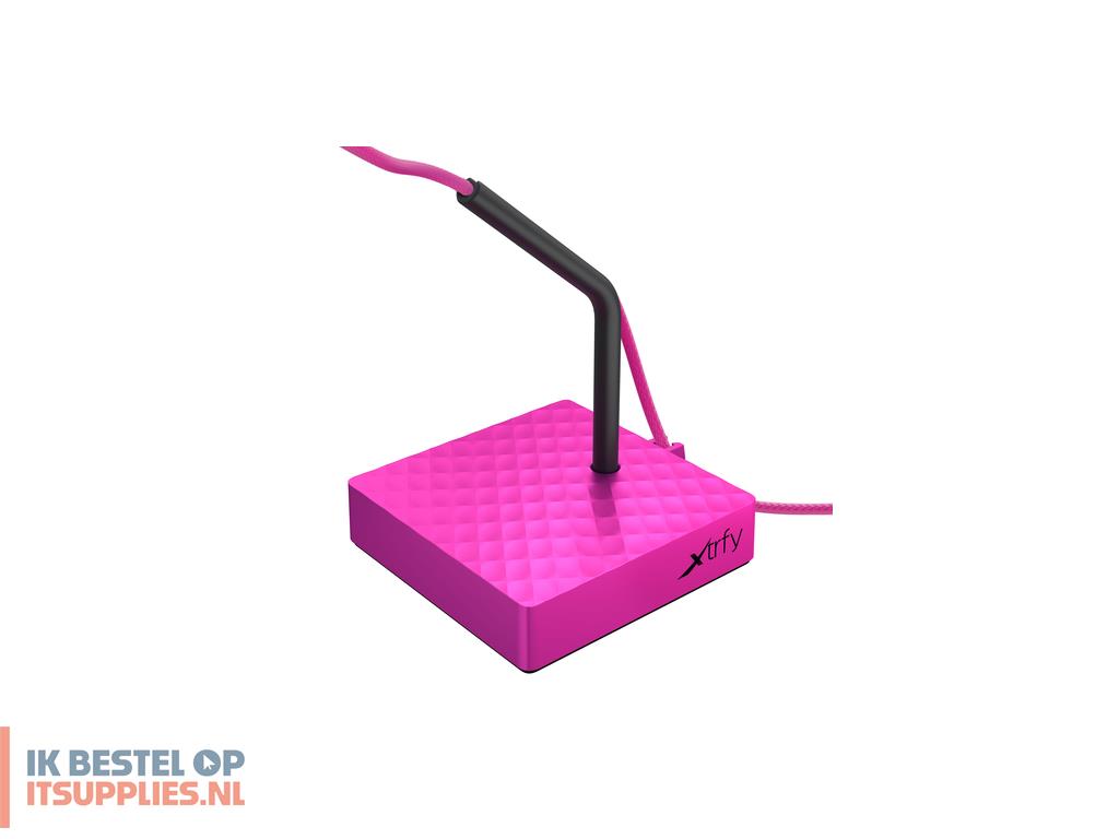 4648831-cherry_xtrfy_b4_bureau_kabelhouder_roze_1_stuks