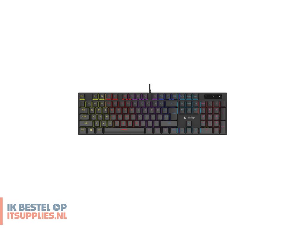 0606886-sandberg_640-31_toetsenbord_gamen_usb_qwertz_duits_zwart