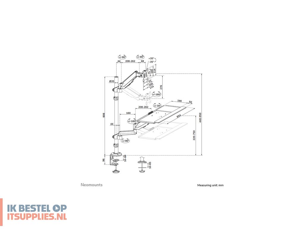 1348235-neomounts_ds90-325bl1_flat_panel_bureau_steun_81-3_cm_32_zwart