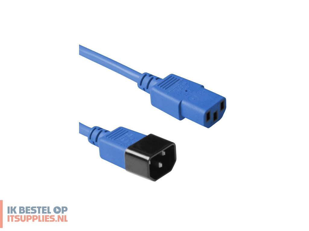 1510648-microconnect_pe1413b3_electriciteitssnoer_blauw_3_m_c13_stekker_c14_stekker