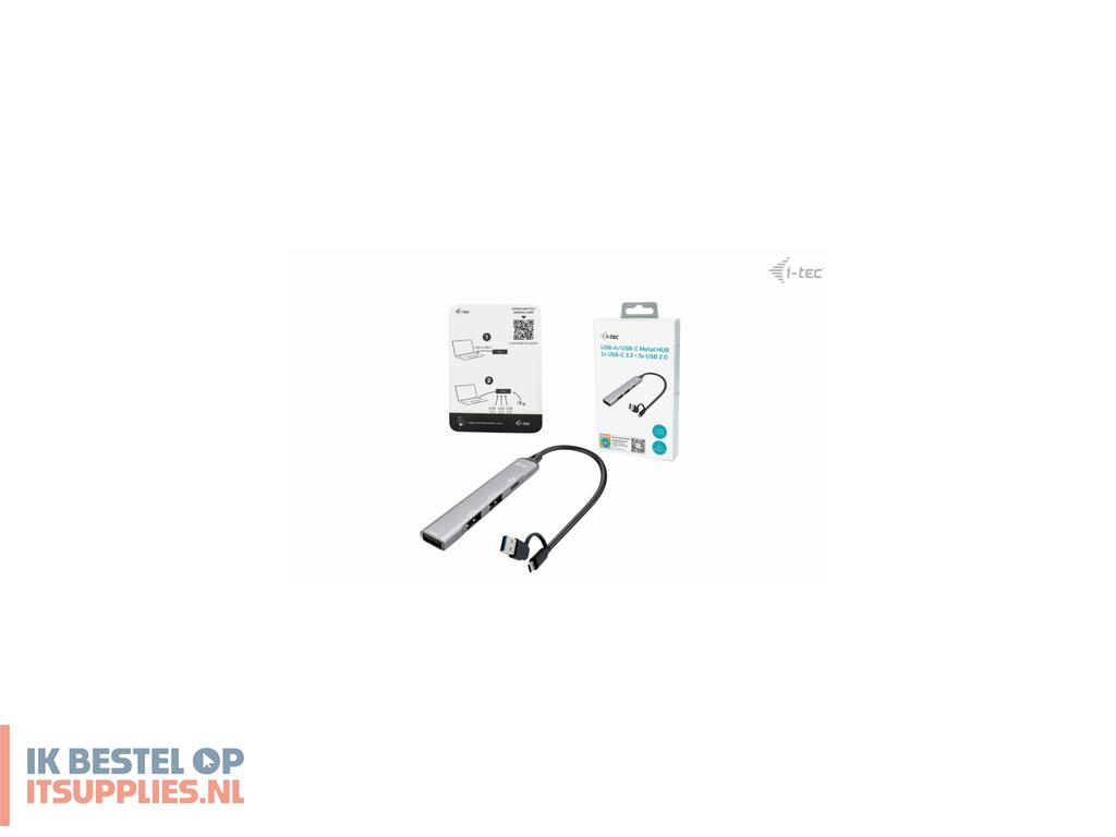 1445086-i-tec_cahubmetalmini4_interface_hub_usb_32_gen_1_31_gen_1_type-a_type-c_5000_mbits_zilver