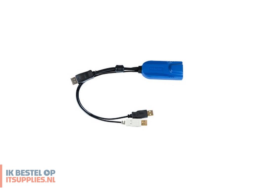 0436091-raritan_d2cim-dvusb-dp_toetsenbord-video-muis_kvm_kabel_zwart-_blauw
