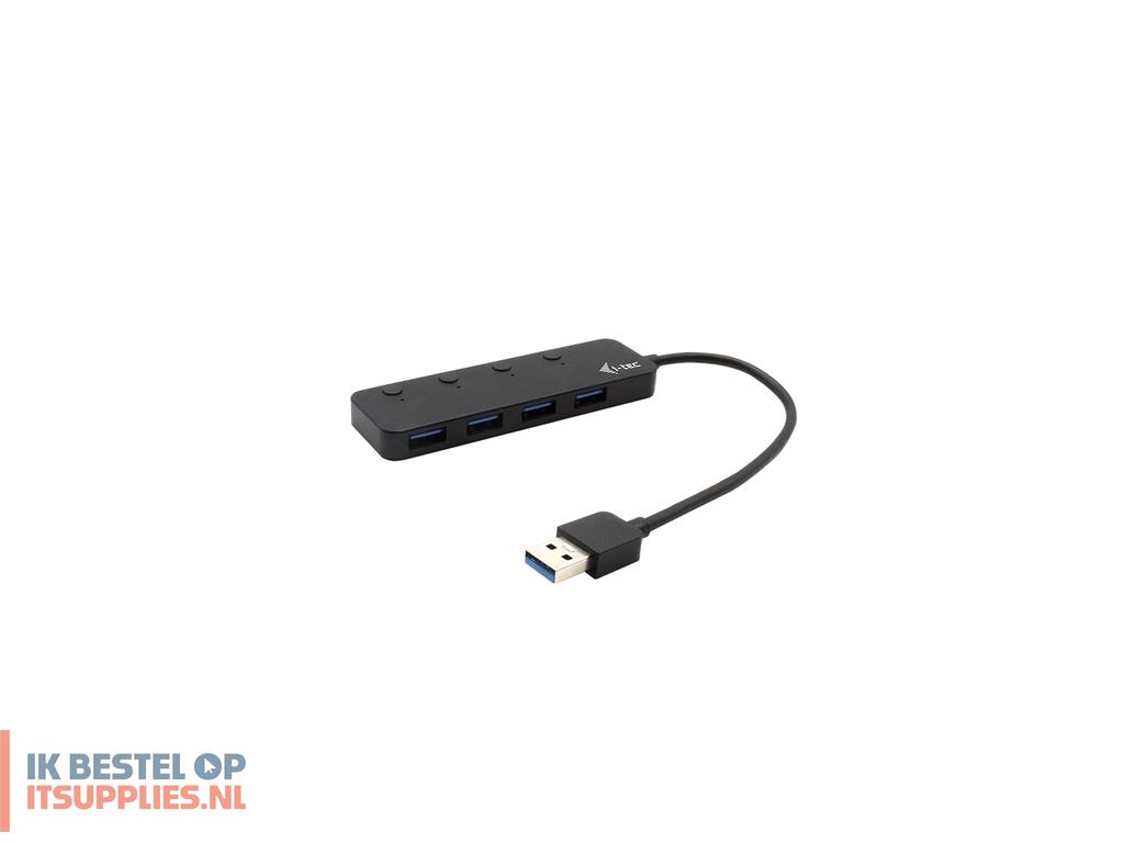 0626570-i-tec_u3chargehub4_interface_hub_usb_32_gen_1_31_gen_1_type-a_5_mbits_zwart