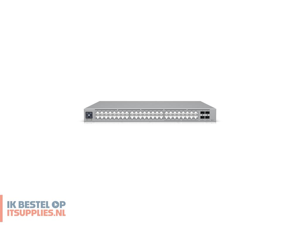 3143099-refurbished_ubiquiti_pro_max_48_poe_managed_l3_gigabit_ethernet_101001000_power_over_ethernet_poe_grijs