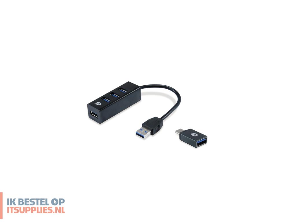 2535437-conceptronic_hubbies04b_interface_hub_usb_32_gen_1_31_gen_1_type-a_5000_mbits_zwart