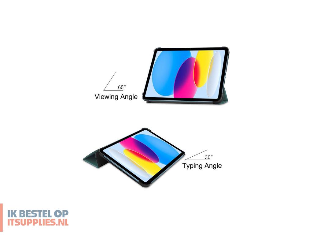 1804163-coreparts_tabx-ip10-cover8_tabletbehuizing_27-7_cm_109_flip_case_groen