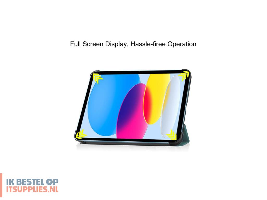 1807798-coreparts_tabx-ip10-cover8_tabletbehuizing_27-7_cm_109_flip_case_groen