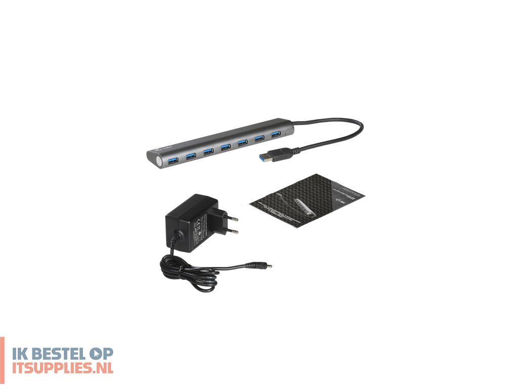1019694-i-tec_metal_u3hub778_interface_hub_usb_32_gen_1_31_gen_1_type-a_5000_mbits_zilver