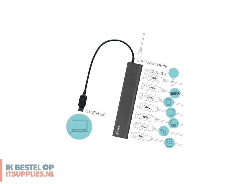 1022221-i-tec_metal_u3hub778_interface_hub_usb_32_gen_1_31_gen_1_type-a_5000_mbits_zilver