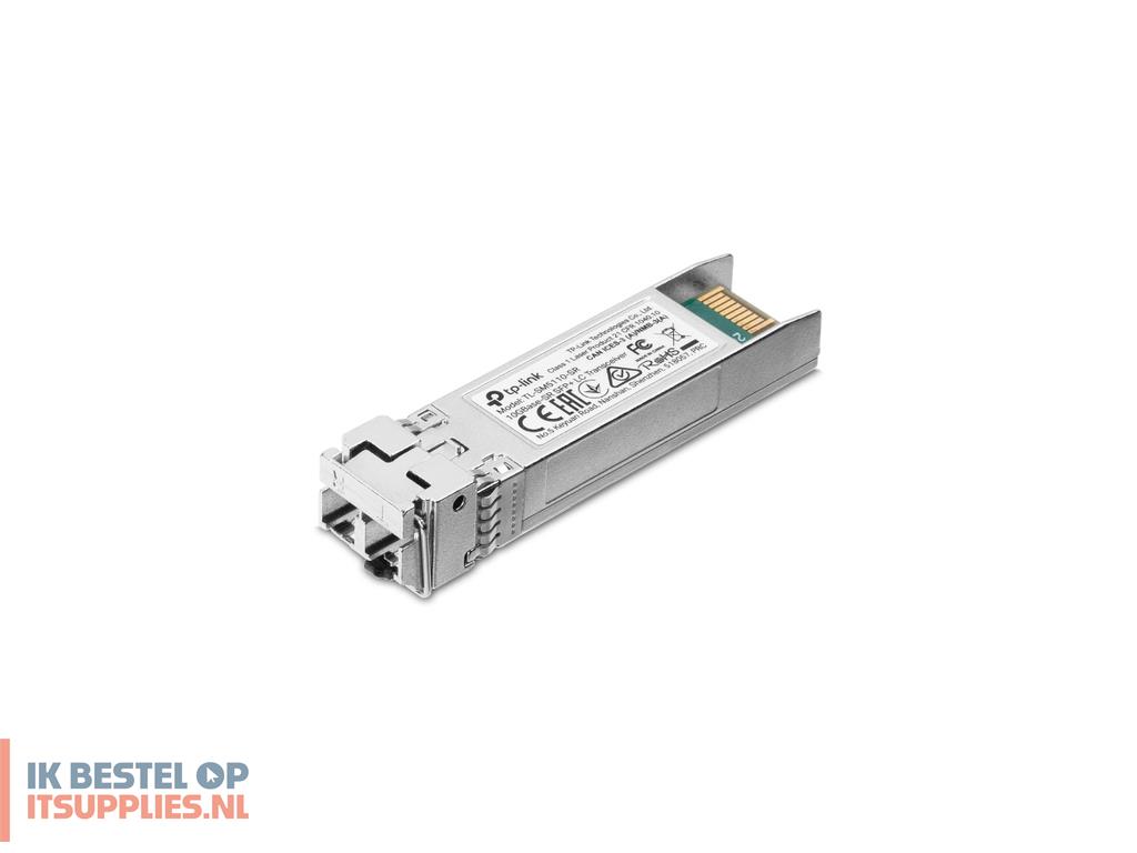 2308768-tp-link_sm6110-sr_netwerk_transceiver_module_vezel-optiek_10000_mbits_sfp_850_nm