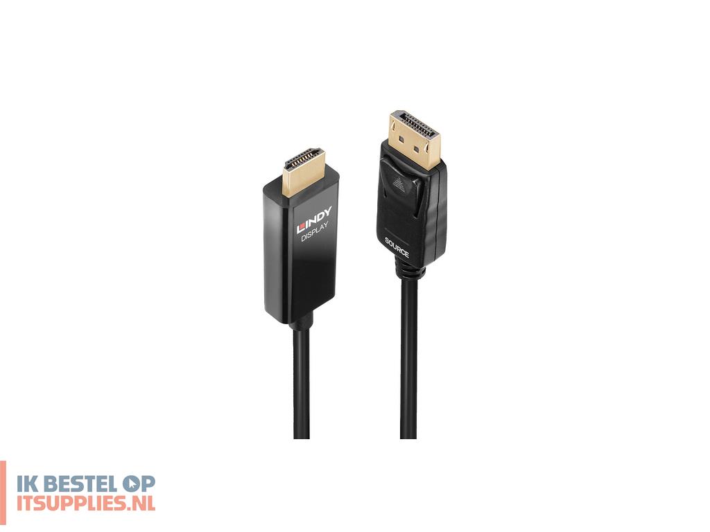 3452885-lindy_40928_video_kabel_adapter_5_m_displayport_hdmi_type_a_standaard_zwart
