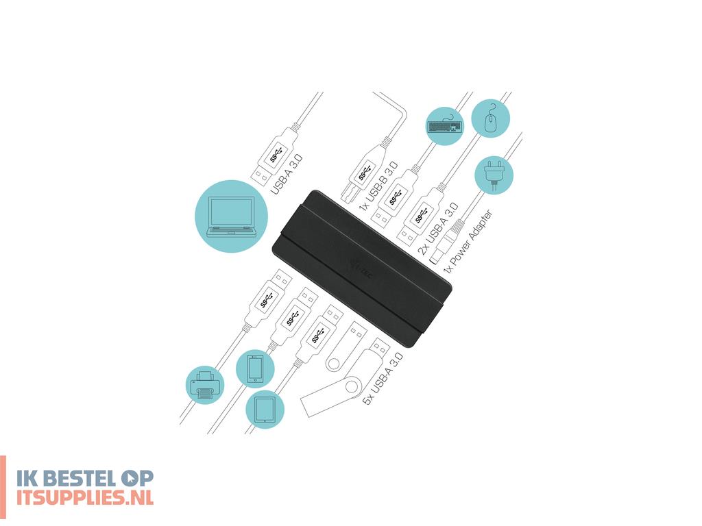 2357944-i-tec_u3hub742_interface_hub_usb_32_gen_1_31_gen_1_type-b_5000_mbits_zwart