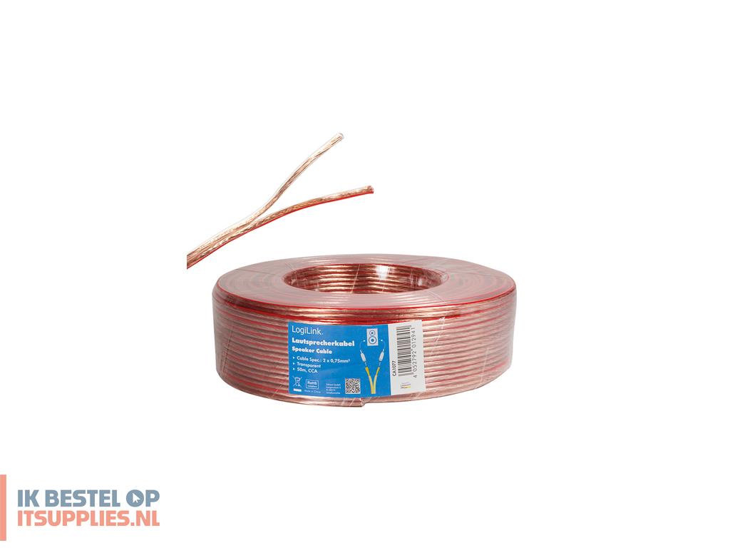 3110746-logilink_ca1077_audio_kabel_50_m_transparant
