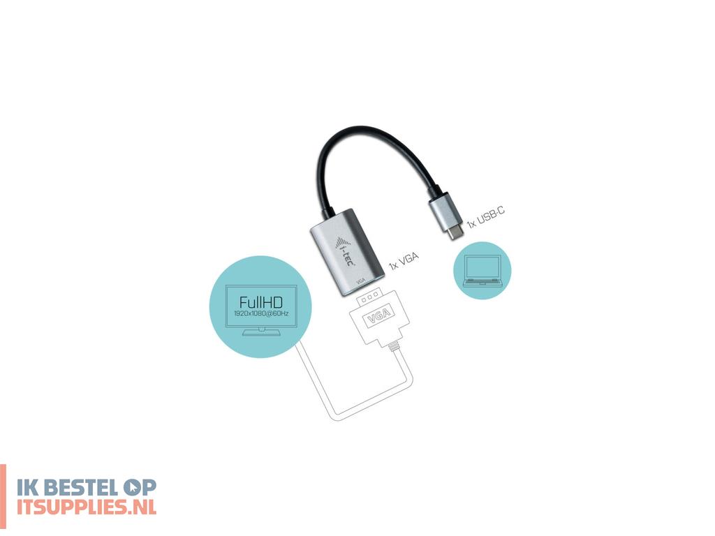 5024116-i-tec_metal_c31metalvga60hz_video_kabel_adapter_0-15_m_usb_type-c_vga_d-sub_grijs
