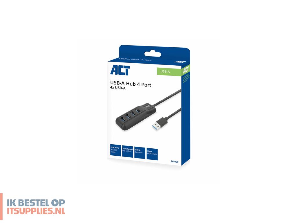 1709160-act_ac6320_interface_hub_usb_32_gen_1_31_gen_1_type-a_5000_mbits_zwart