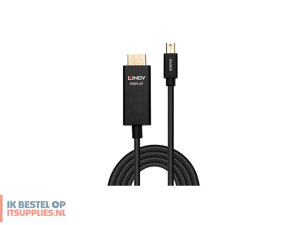 4950440-lindy_40920_video_kabel_adapter_0-5_m_mini_displayport_hdmi_zwart