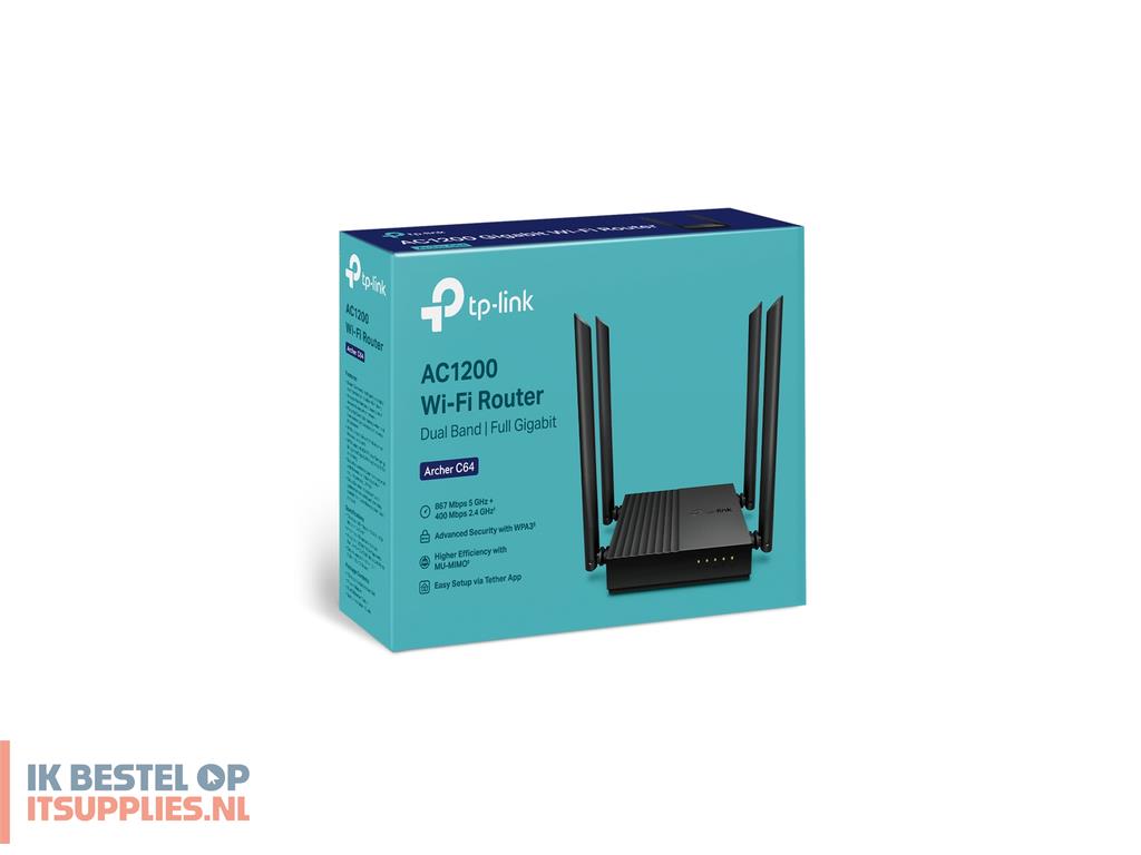 1609195-refurbished_tp-link_archer_c64_draadloze_router_gigabit_ethernet_dual-band_24_ghz__5_ghz_zwart