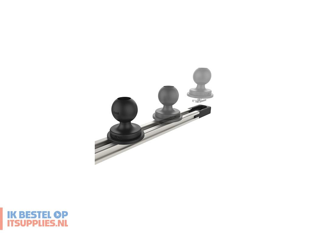 1910311-ram_mounts_ram-track-exa-9u_montagekit_zwart-_zilver_aluminium-_samengesteld