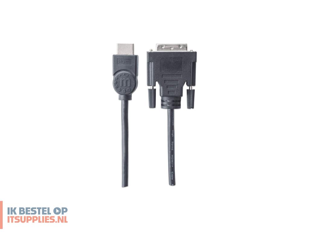 5036483-manhattan_372503_video_kabel_adapter_1-8_m_hdmi_type_a_standaard_dvi-d_zwart