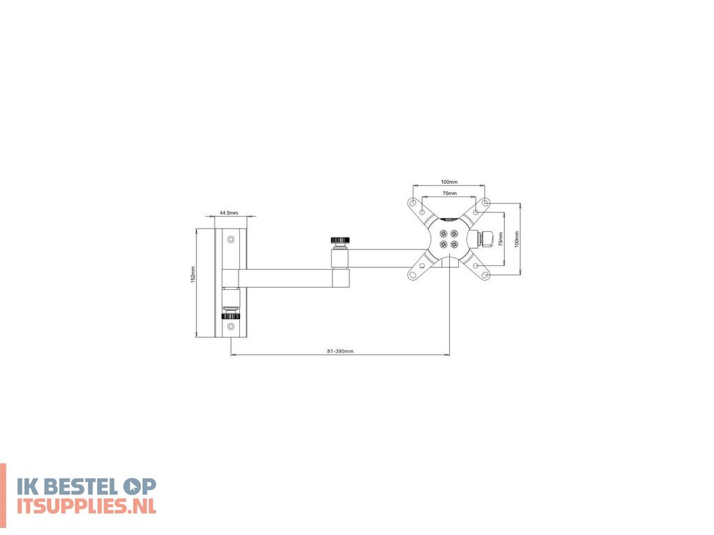 3653274-techly_ica-lcd_104_tv-bevestiging_76-2_cm_30_zilver