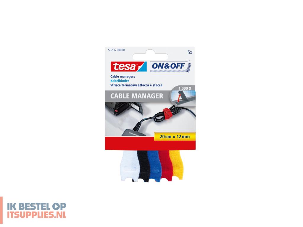 3038966-tesa_on_off_kabelbinder_zwart-_blauw-_rood-_wit-_geel_5_stuks