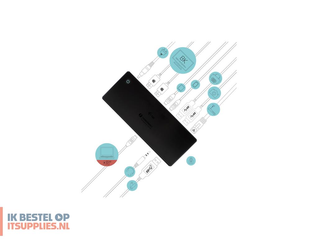 1522064-i-tec_tb3cdualdpdockpd_laptop_dock_poortreplicator_bedraad_thunderbolt_3_zwart