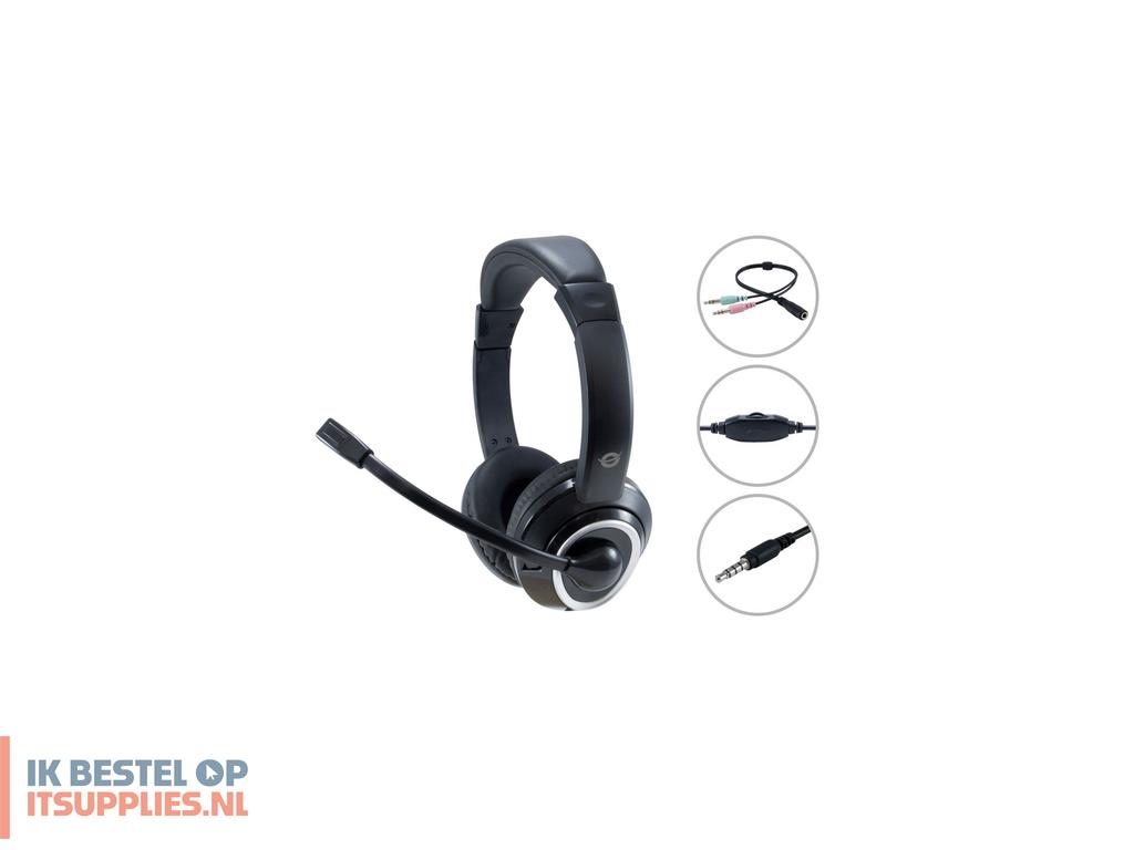 4727540-conceptronic_polona02ba_hoofdtelefoonheadset_bedraad_hoofdband_gamen_zwart