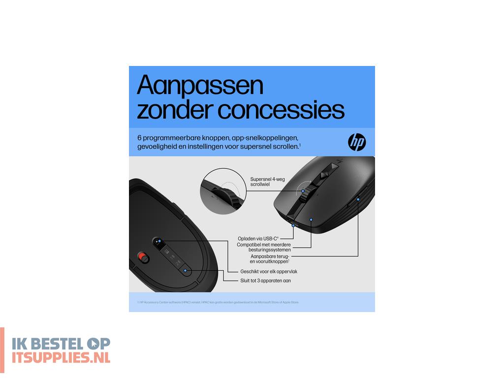 0416148-hp_710_rechargeable_silent_black_bluetooth_mouse_muis_kantoor_ambidextrous_rf-draadloos_bluetooth_3000_dpi