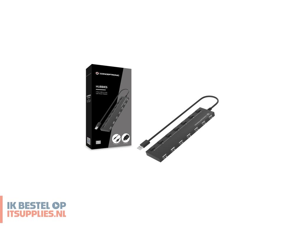 3223774-conceptronic_hubbies08bp_interface_hub_usb_20_480_mbits_zwart