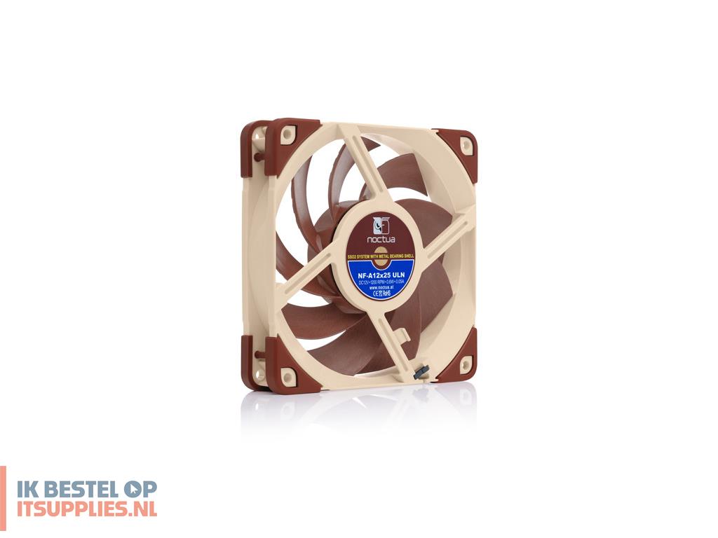 3644427-noctua_nf_a12x25_uln_computer_behuizing_ventilator_12_cm_beige-_rood
