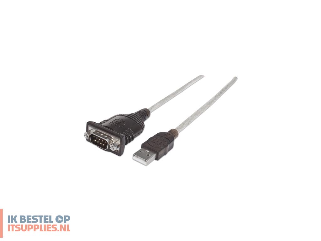 1852953-manhattan_151801_seriele_kabel_zilver_0-45_m_usb_a_serialcomrs232db9