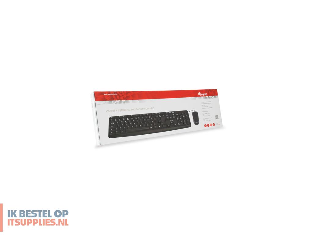 0505325-equip_245201_toetsenbord_inclusief_muis_kantoor_usb_qwerty_spaans_zwart