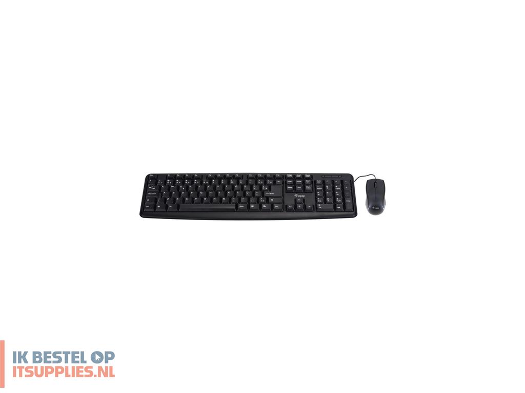 0516852-equip_245201_toetsenbord_inclusief_muis_kantoor_usb_qwerty_spaans_zwart