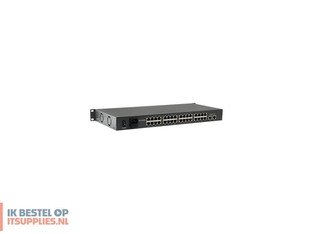 2717073-levelone_fgp-3400w250_netwerk-switch_unmanaged_fast_ethernet_10100_power_over_ethernet_poe_zwart