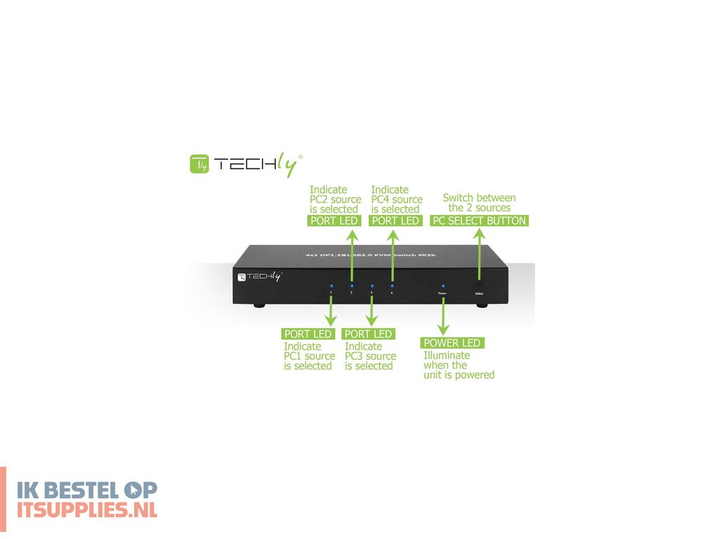 0118724-techly_idata_dp-kvm4_kvm-switch_rack-montage_zwart