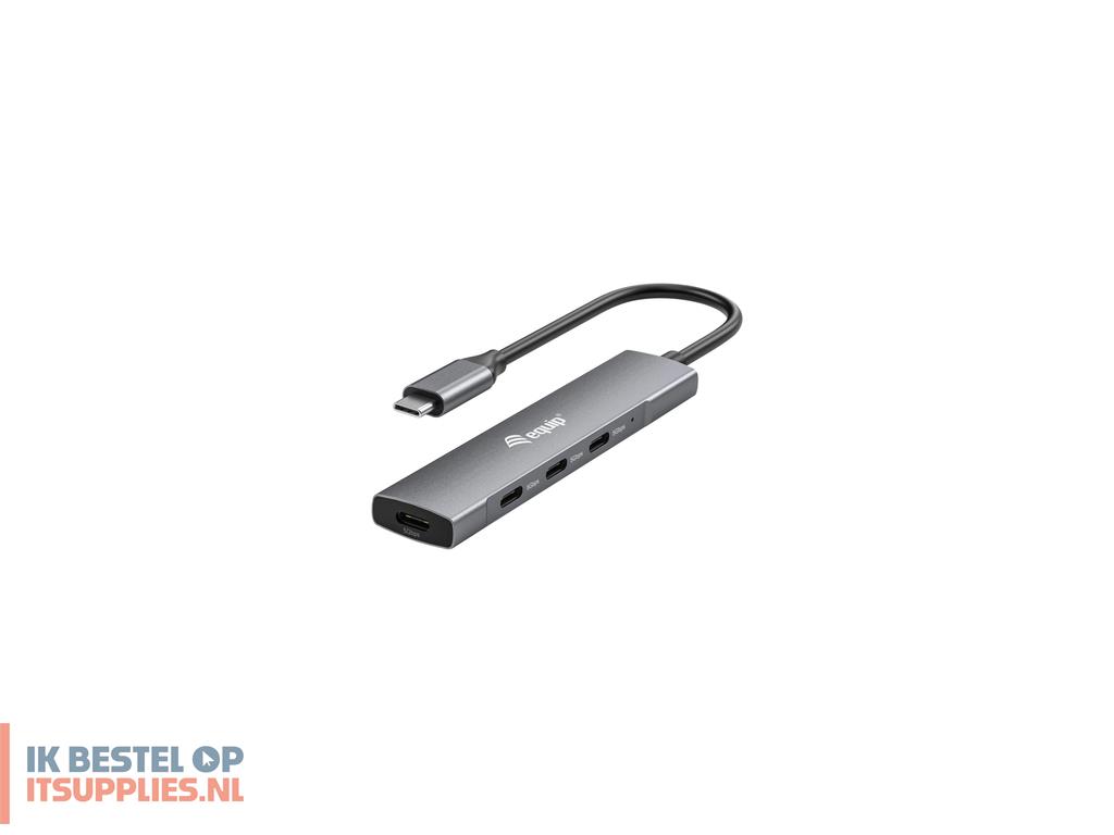 0618004-equip_128963_interface_hub_usb_32_gen_1_31_gen_1_type-c_5000_mbits_zwart-_zilver
