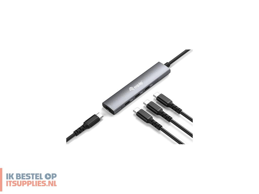 0708888-equip_128963_interface_hub_usb_32_gen_1_31_gen_1_type-c_5000_mbits_zwart-_zilver