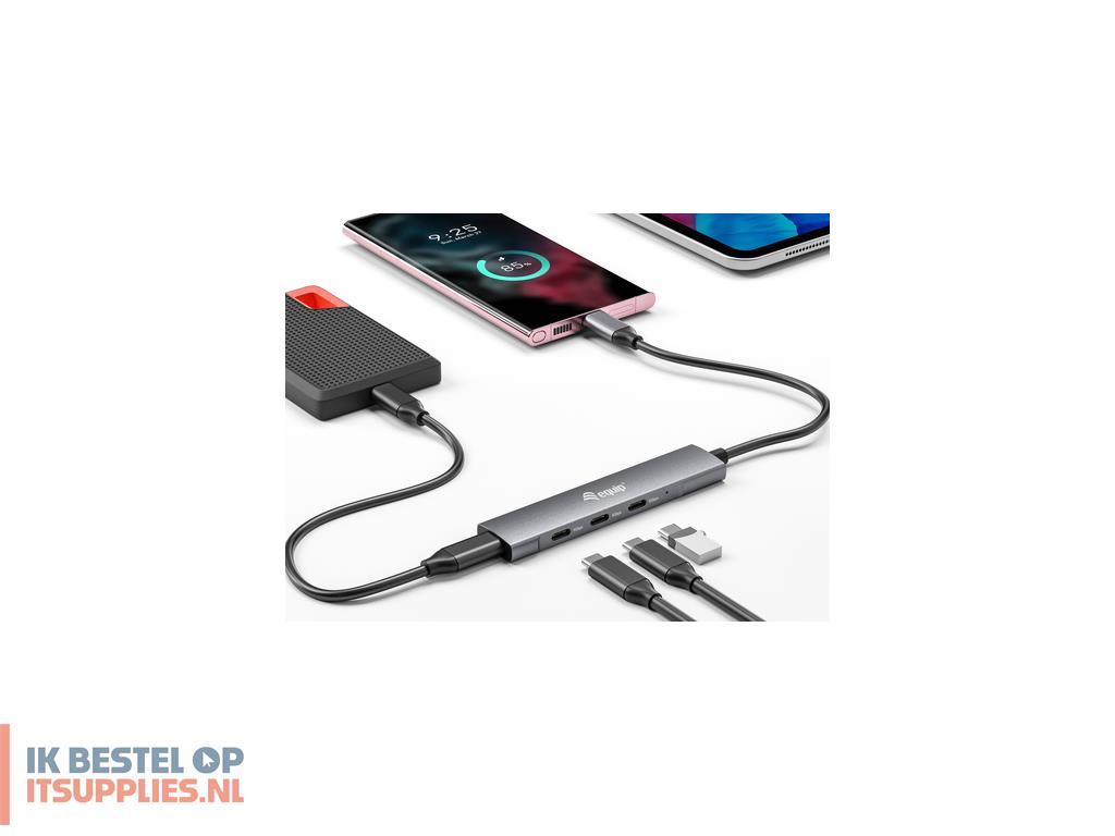 0733617-equip_128963_interface_hub_usb_32_gen_1_31_gen_1_type-c_5000_mbits_zwart-_zilver