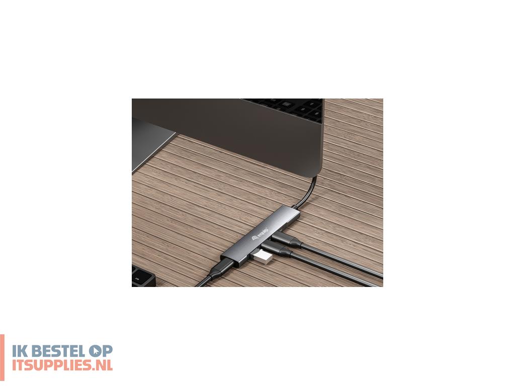 0801164-equip_128963_interface_hub_usb_32_gen_1_31_gen_1_type-c_5000_mbits_zwart-_zilver