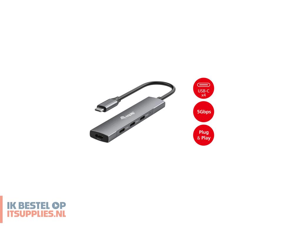 0842876-equip_128963_interface_hub_usb_32_gen_1_31_gen_1_type-c_5000_mbits_zwart-_zilver