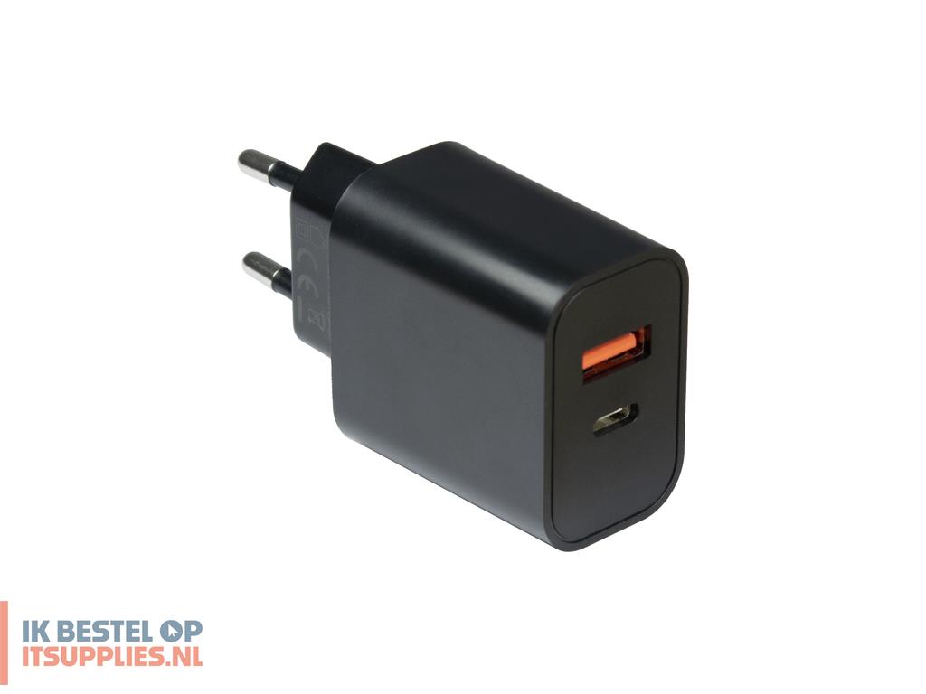 3401048-inter-tech_pd-2120_smartphone_zwart_ac_snel_opladen_binnen