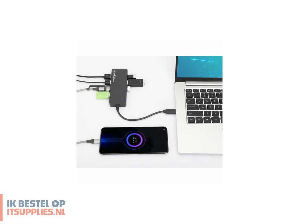 2121572-manhattan_168410_interface_hub_usb_type-c_5000_mbits_zwart