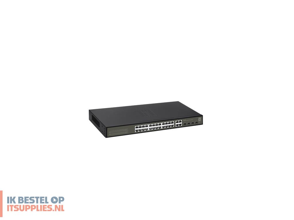 4824644-levelone_ges-2128_netwerk-switch_managed_l2_gigabit_ethernet_101001000_zwart